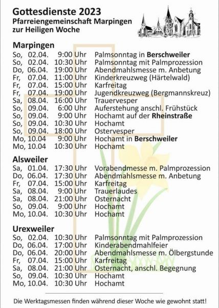Gottesdienstordnung